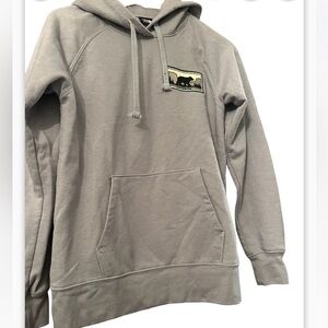The North Face Gray Logo Hoodie Women Sz M Yosemite